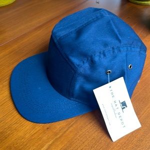New with tags navy blue hat made in USA